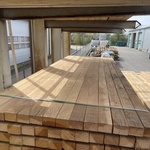 Ca. 77x Douglas Regels Fijnbezaagd, 50x75mm, lengte 300cm